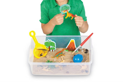 Sensory Bin Dinosaur Dig