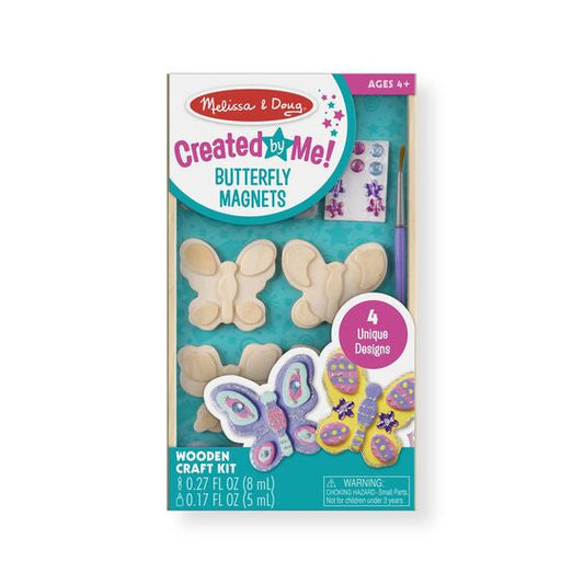 CREATED BY ME! BUTTERFLY MAGNETS WOODEN CRAFT KIT