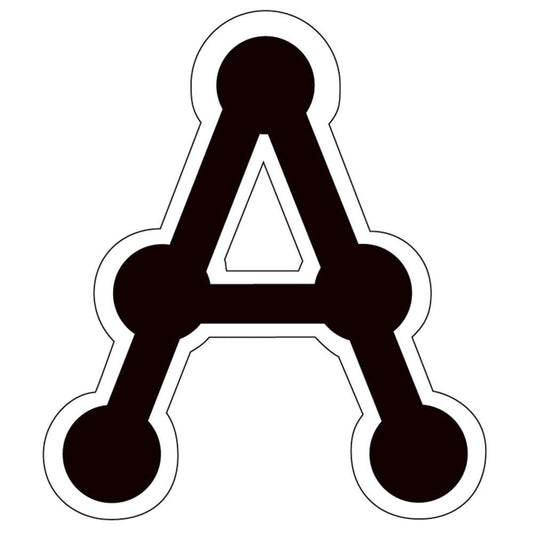BLACK DOT-TO-DOT UPPERCASE LETTERS