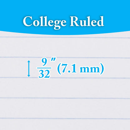Libreta Argollada 5 Sub. Gde College-Ruled Assorted Color 300 PG