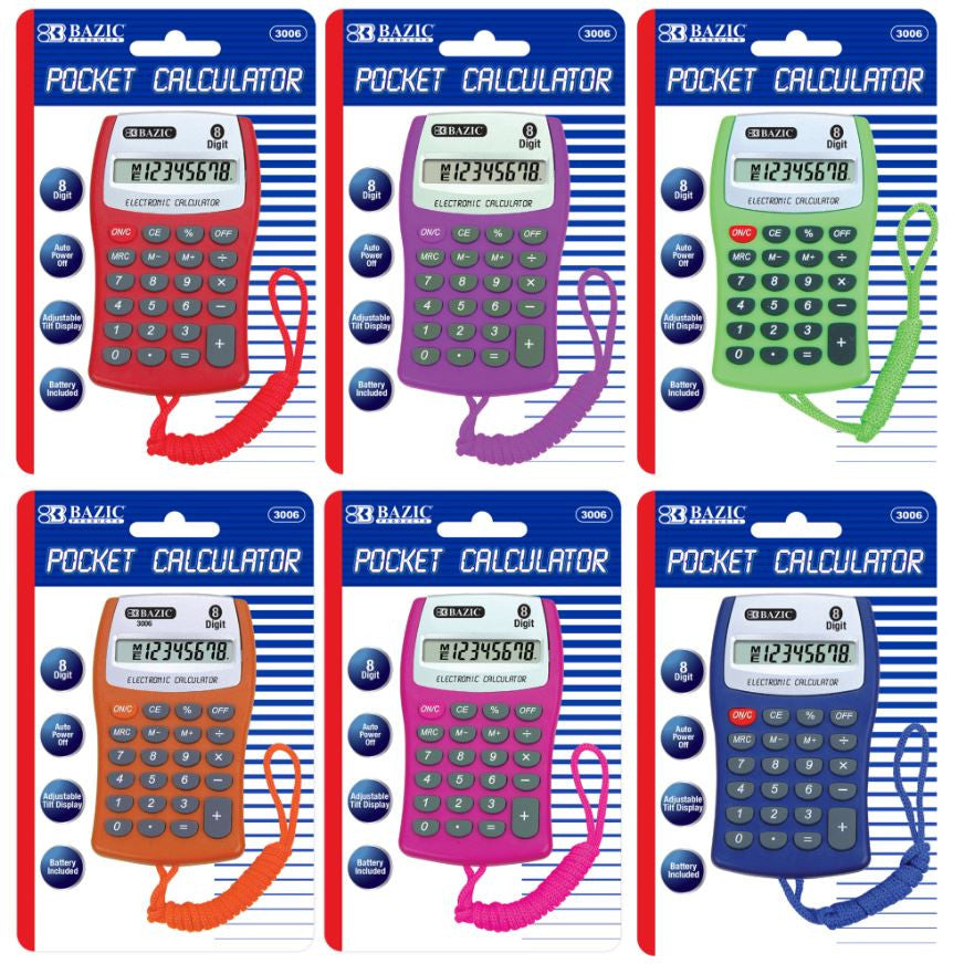 8-DIGIT POCKET SIZE CALCULATOR