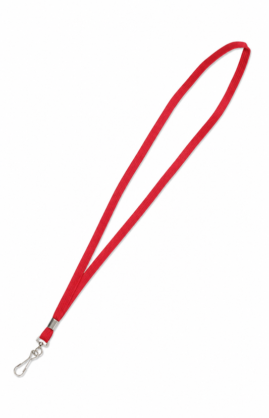 Lanyard w J-Hook 36" Red/Silver 24/pk