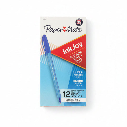 Paper Mate InkJoy 100ST Ballpoint Pens 1.0 mm Medium Blue Cj. 12
