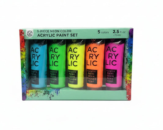 Acrylic Neon Paint | 5pc