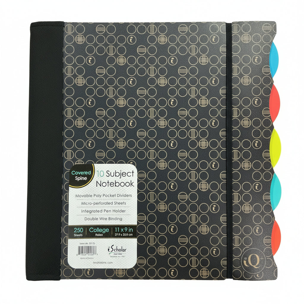 10 Collegue Ruled Subject Notebook | 250 Sheets