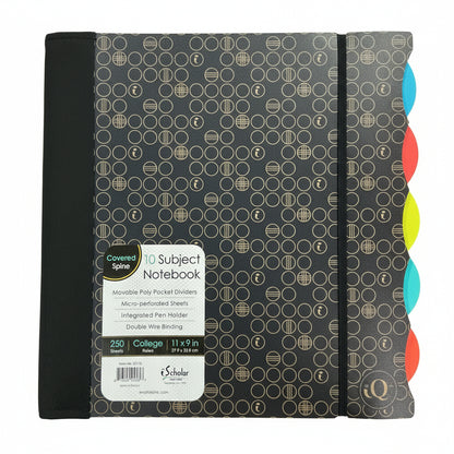 10 Collegue Ruled Subject Notebook | 250 Sheets