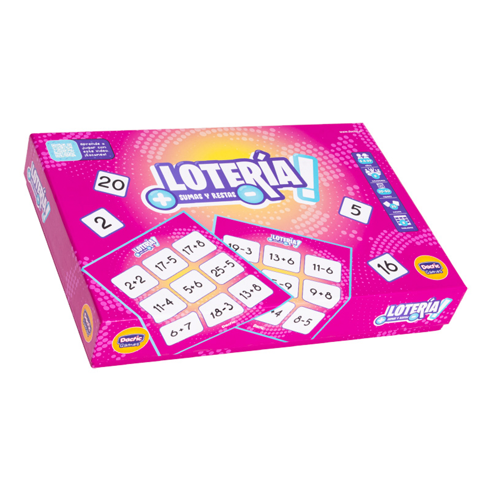 Juego Loteria de Suma y Resta