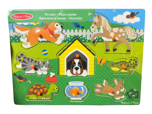PETS PEG PUZZLE - 8 PIECES