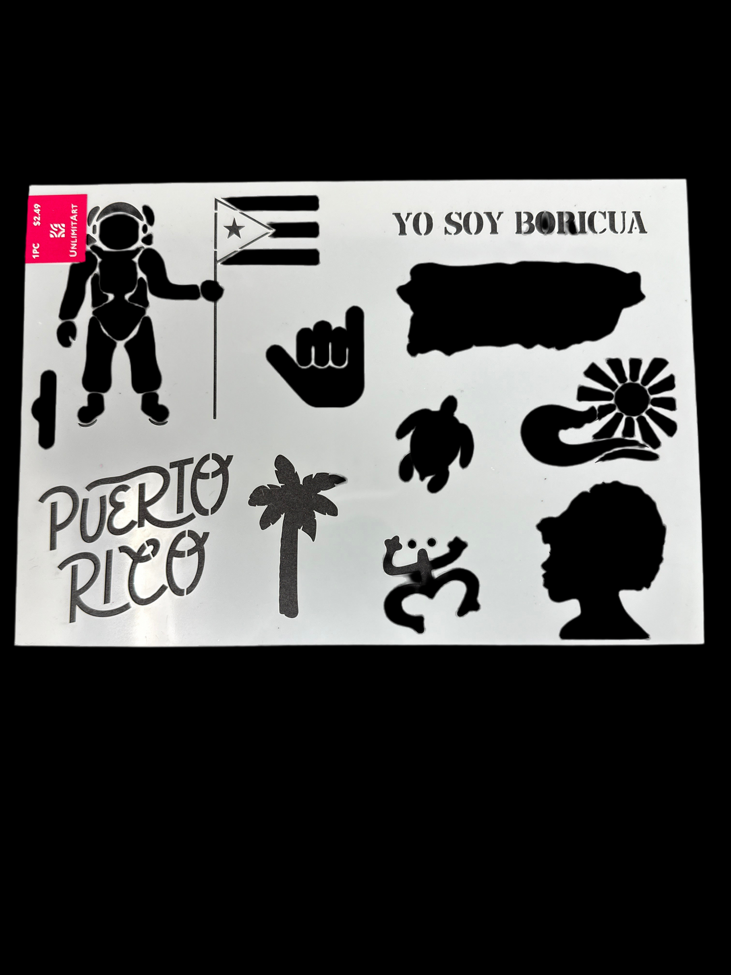 PURTO RICO PROUD STENCIL