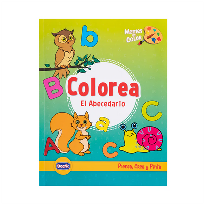 Libro para Colorear Aprendo ABC el Abecedario 50 paginas