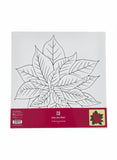 10x10in Canvas (Poinsettia)