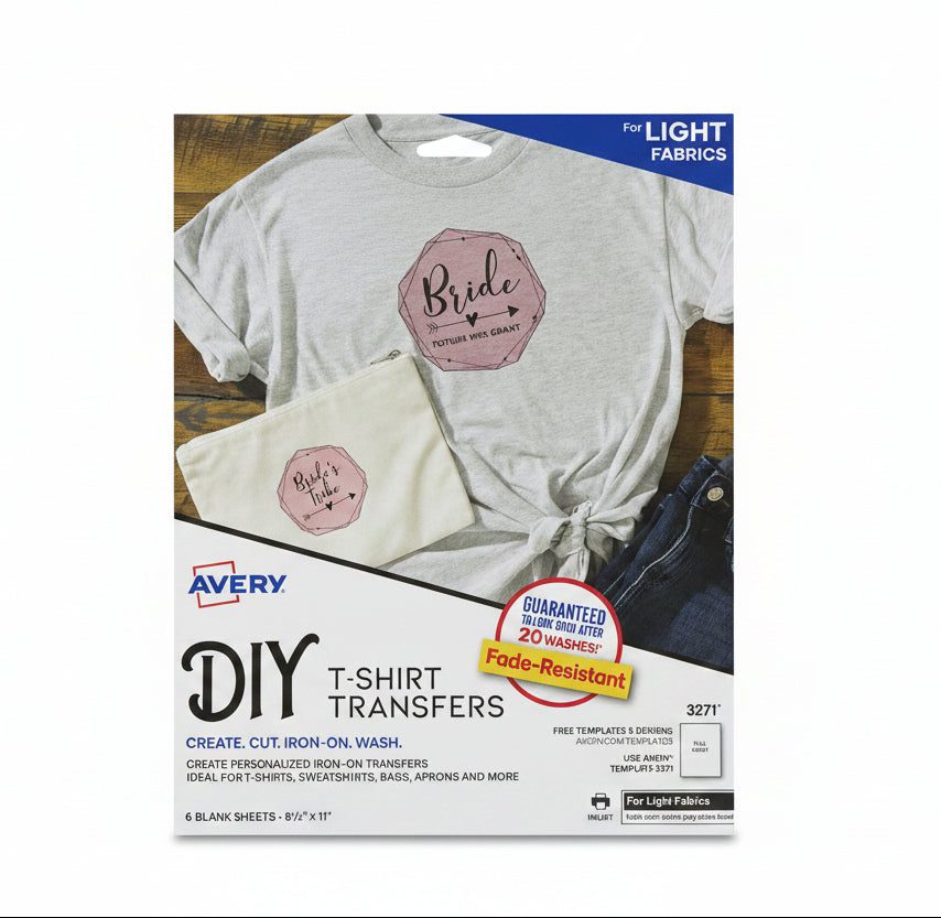 T-SHIRT TRANSFERS MATTE 8-1/2" X 11" PQ.6