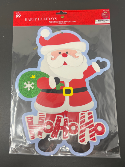 CHRISTMAS DECORATION HANGING PAPER