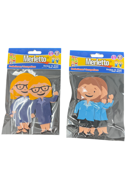 Formas Foamy Profesiones 2 pieces each pack