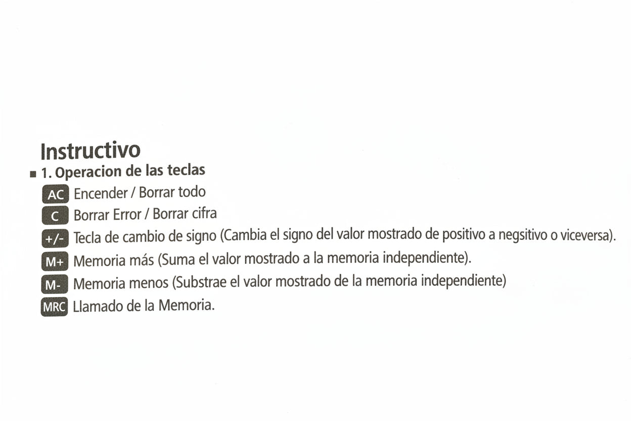 Calculadora Basica de 8 dígitos