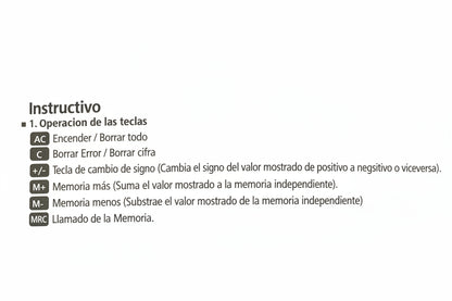 Calculadora Basica de 8 dígitos