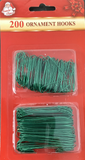 METAL HOOK GREEN 200PC