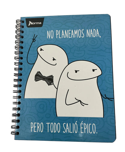 LIBRETA ARGOLLADA 1 MAT TN MEMES 160 PAG. GRANDE