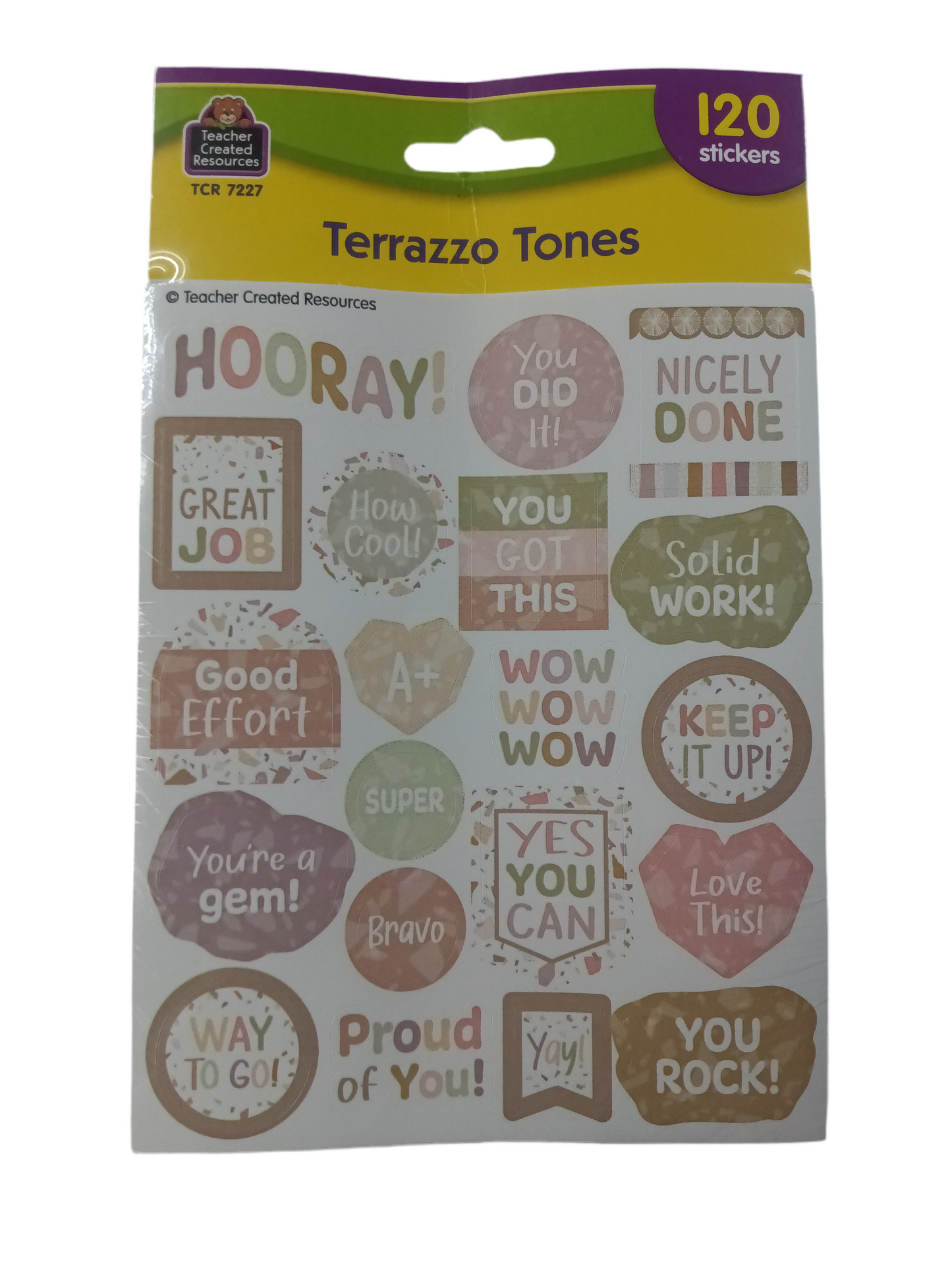 TERRAZZO TONES STICKERS 120PCS