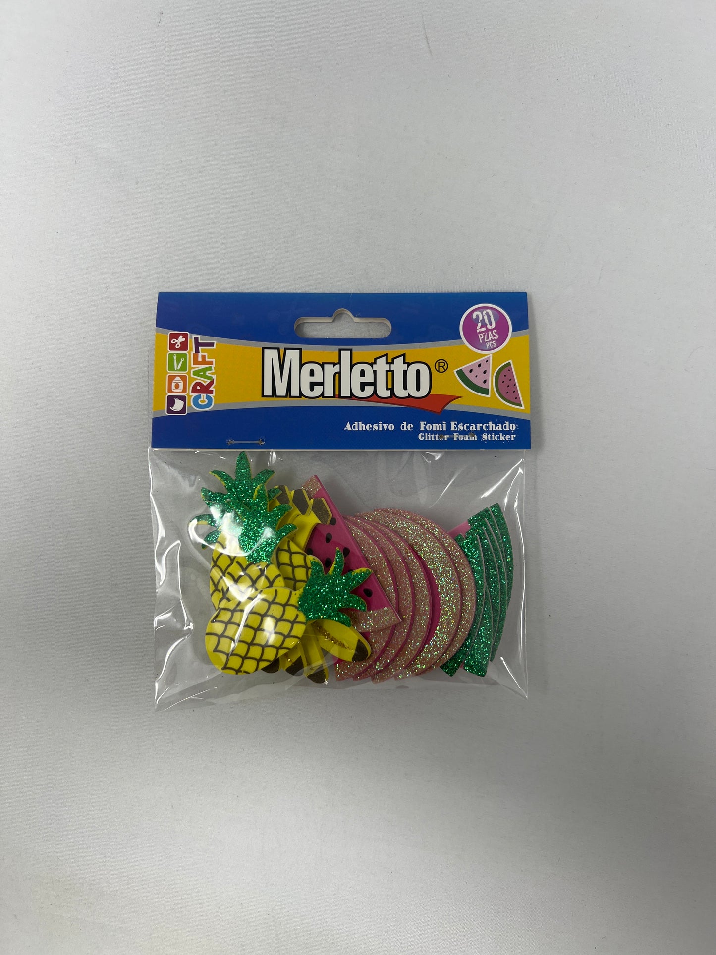 Formas Foami Frutas Glitter