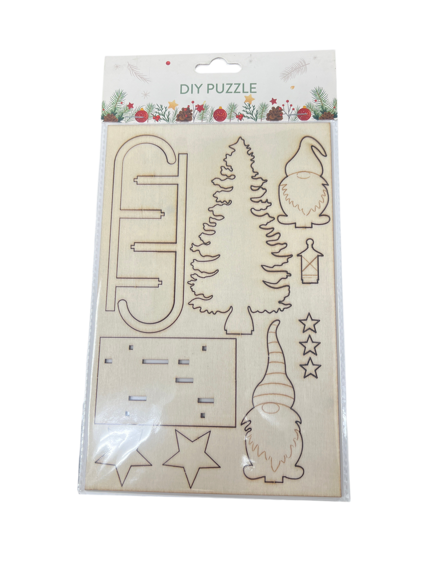 DIY CHRISTMAS WOODEN PUZZ