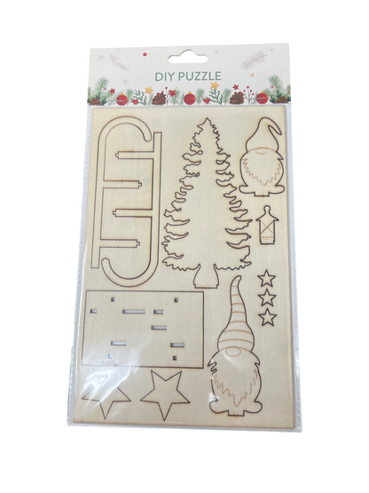 DIY CHRISTMAS WOODEN PUZZ