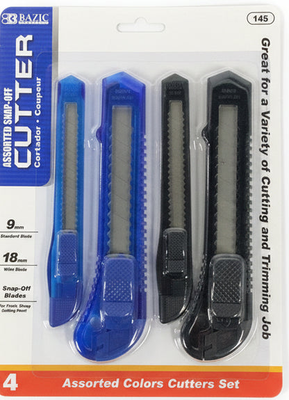 Assorted Color Cutters Set | Cortador 9mm  pq. 4