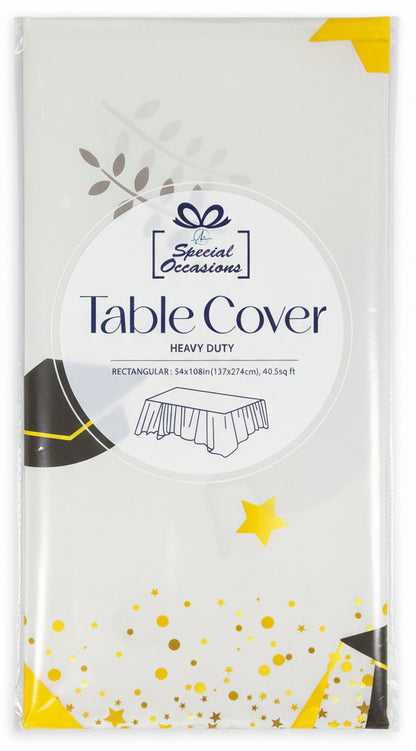 Table Cover | Heavy Duty | Rectangular |  Graduación |  Congrats | 54X108IN
