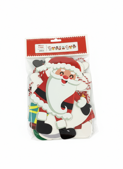 PAPER BANNER 8PC 8x6IN 7.5FT 4ASTD