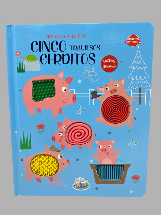LIBRO TEXTURAS CINCO CERDITOS