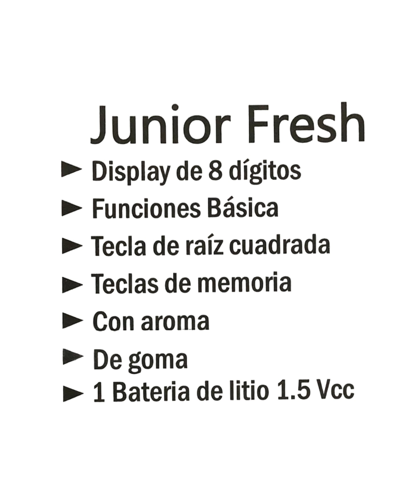 Calculadora Royal 3 piezas CA700| Junior Fresh | CE 250