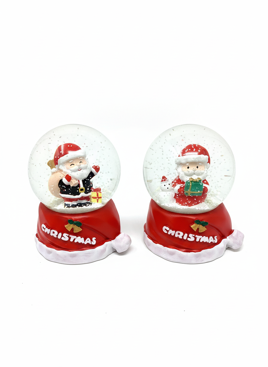 SNOW GLOBE EGZ75 9CM 6PC DISPLAY