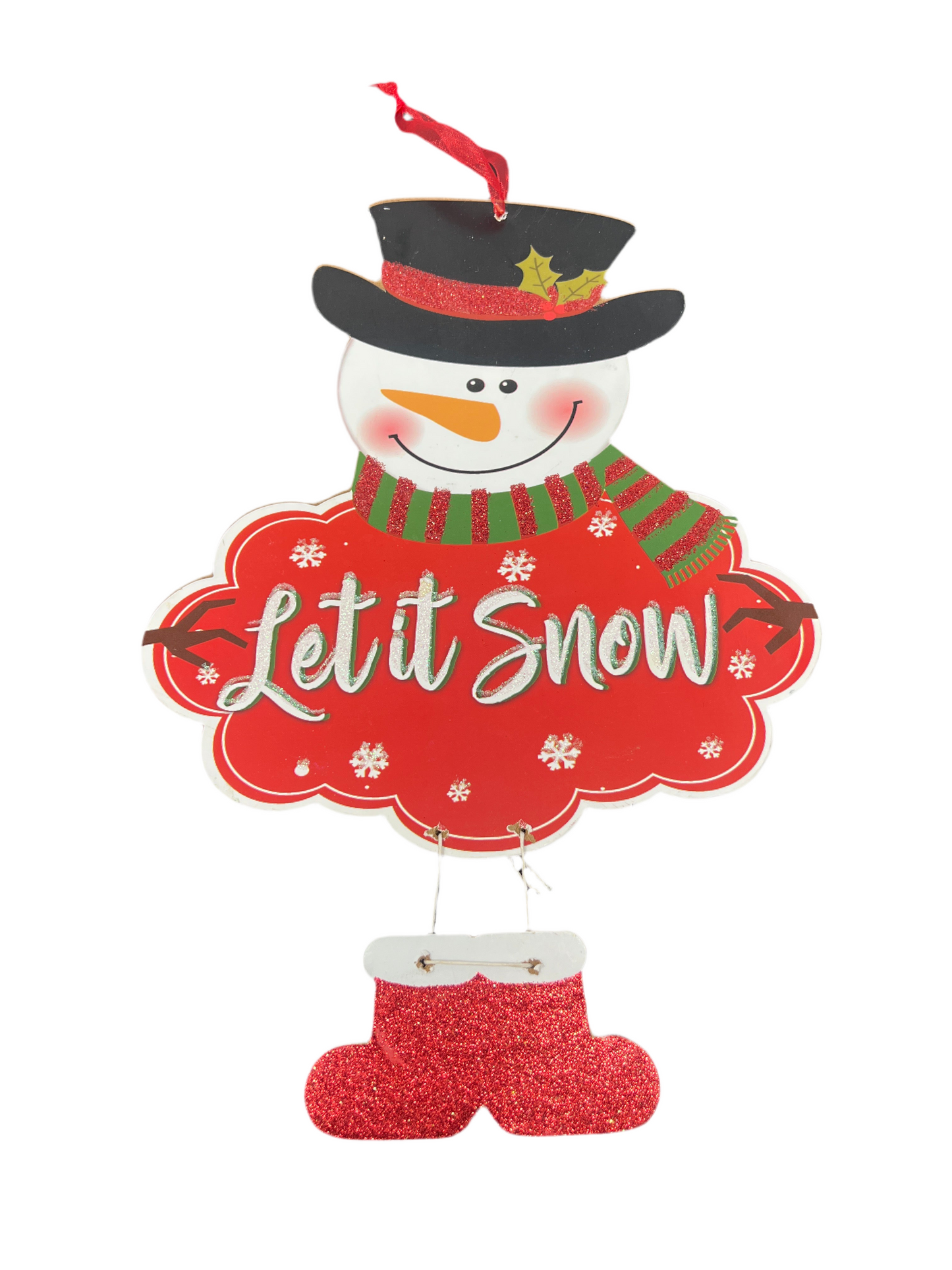 WALL DECOR SANTA/SNOWMAN 2ASSTD