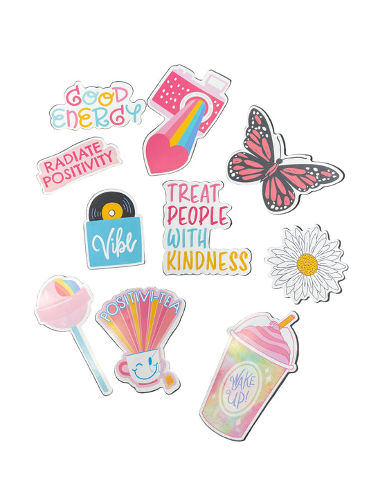 Vinyl Waterproof Sticker Set (Pink Selection)
