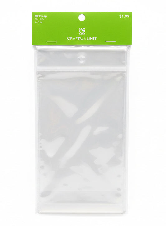OPP Bag  W/ROUND Transparent Header 4X6IN 50PCS