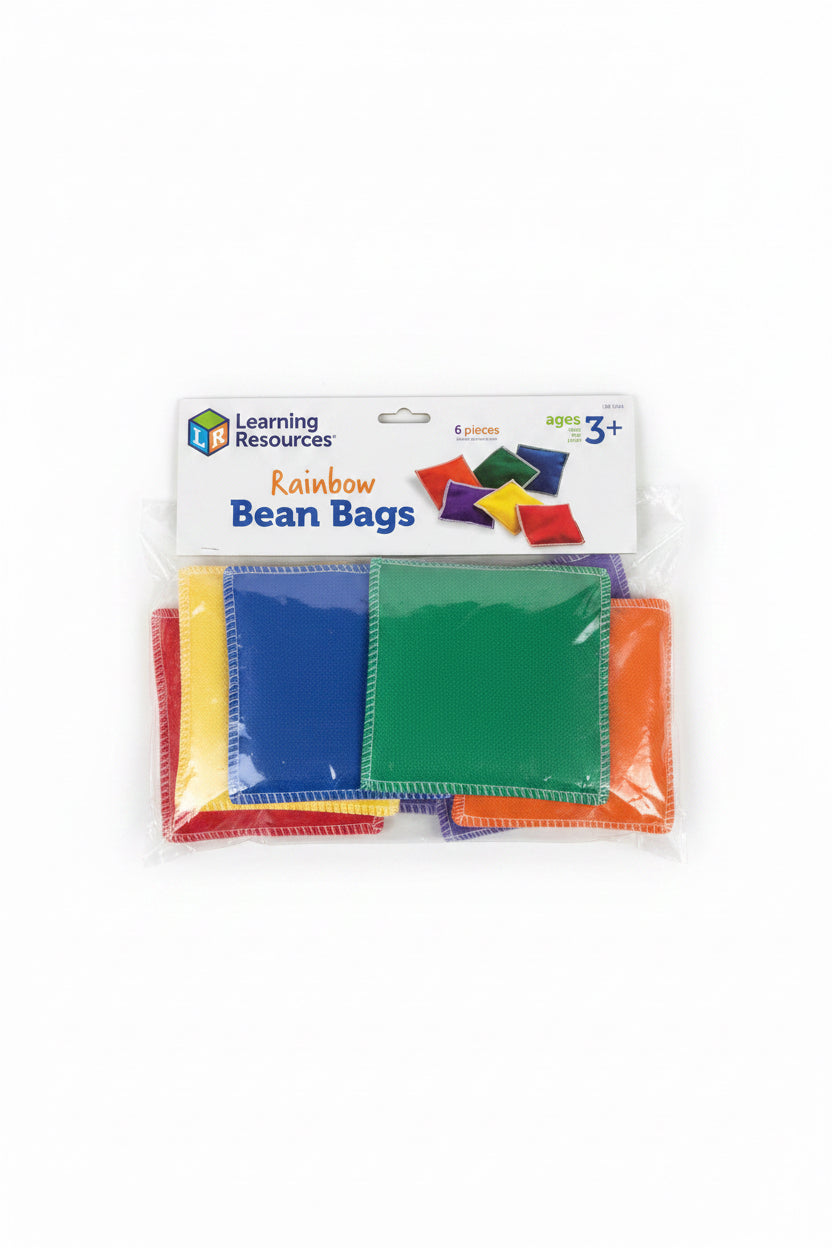 Colorful Rainbow Bean Bags | 6 pc
