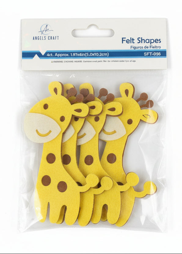 Felt Giraffe | 4"x1.97"| 4ct.