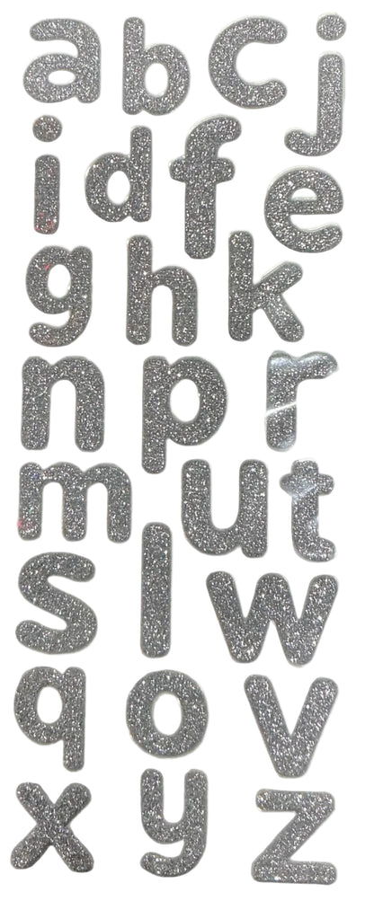 Alphabet Glitter stickers | 26ct