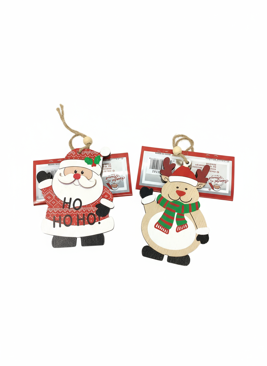 WOODEN ORNAMENT CHARACTERS 3AST D