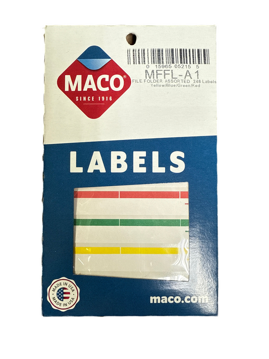 File Folder Labels Asst. Pq.248