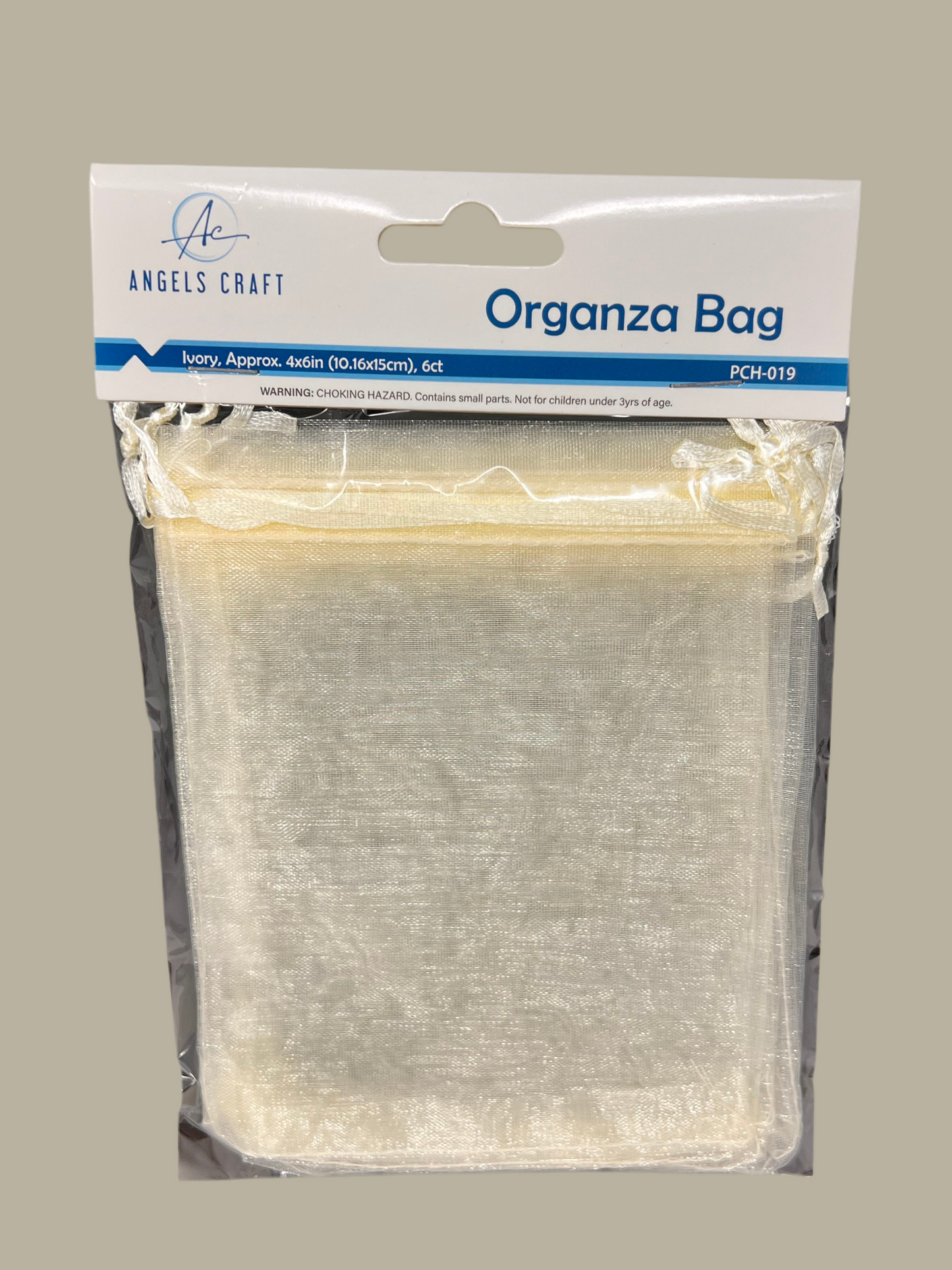ORGANZA BAG-IVORY