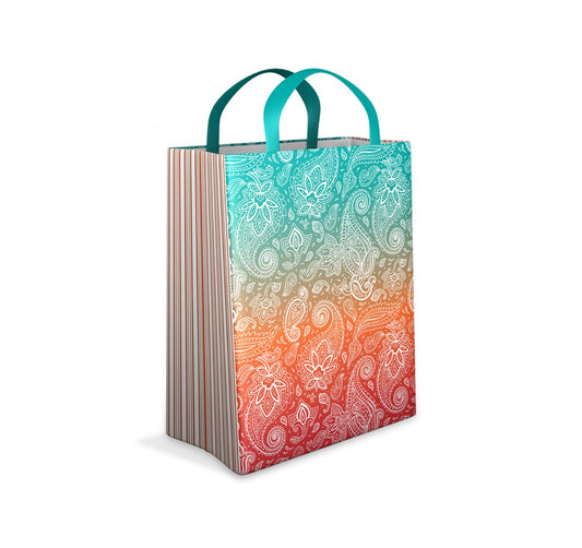 SHOPPING BAG PAISLEY DESIGN (MEDIUM)