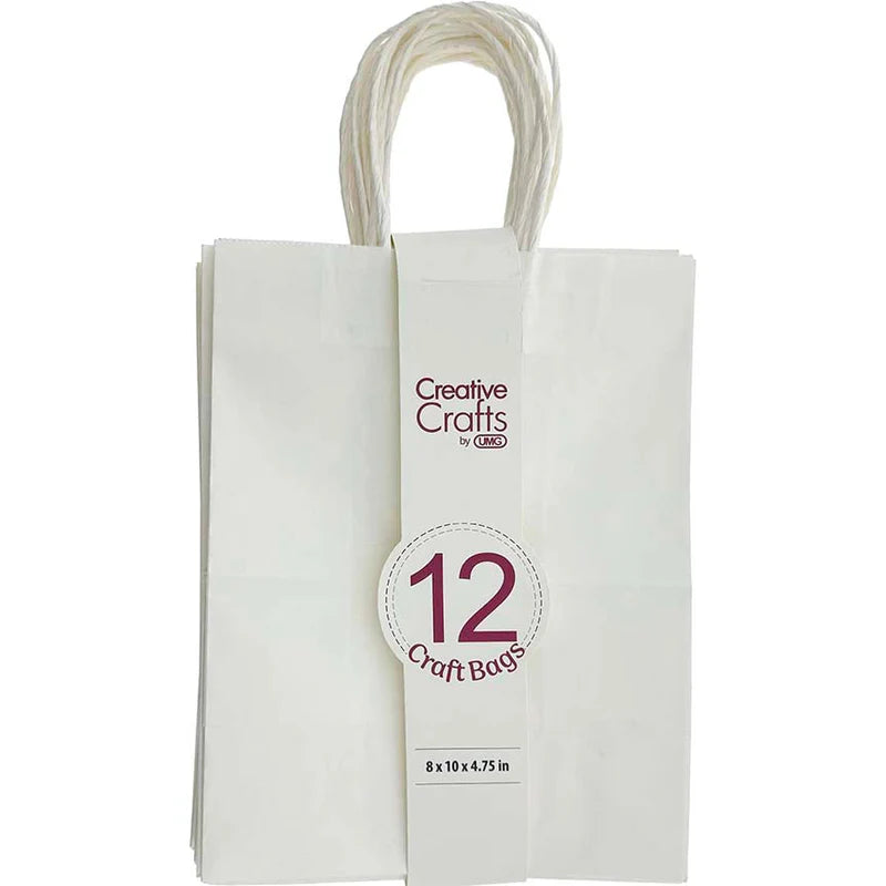 Craft Bag Medium | White | 8x4.75x10in | 12 pc