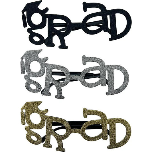 Glasses Glitter | 3 Assorted | 9.06x3.74in | 23x9.5cm