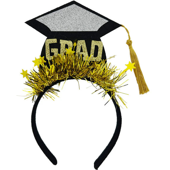 Headband W/ Tinsel Grad | 9in | 22.86cm)