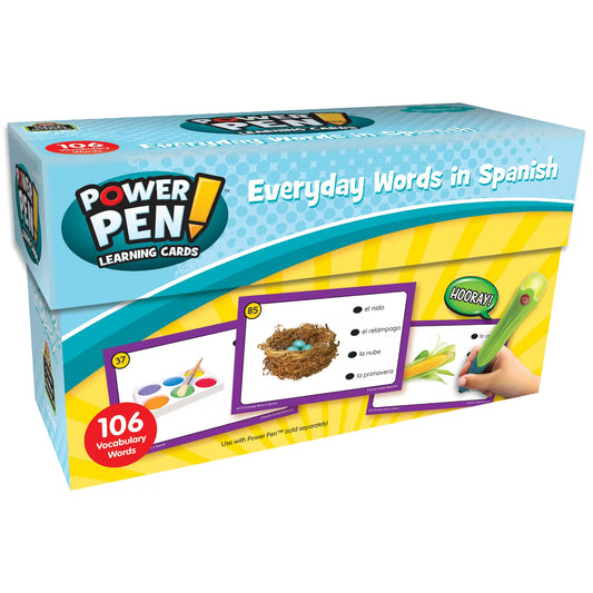 POWER PEN LEARNING CARDS EVERYDAY WORDS IN SPANISH