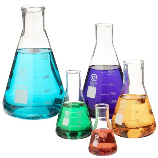 5-pack Erlenmeyer Flasks, 50-1000mL