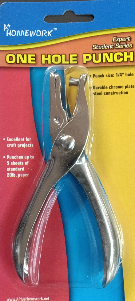 One hole punch