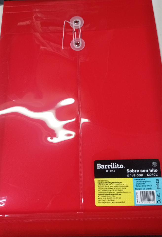 Sobre Plastico C/ Hilo Vertical LGL