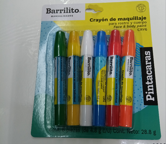 CRAYONES PINTA CARAS 6PCS SURTIDO